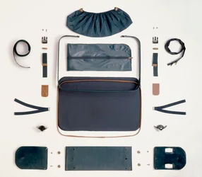 Disassembled Canvas Suitcase